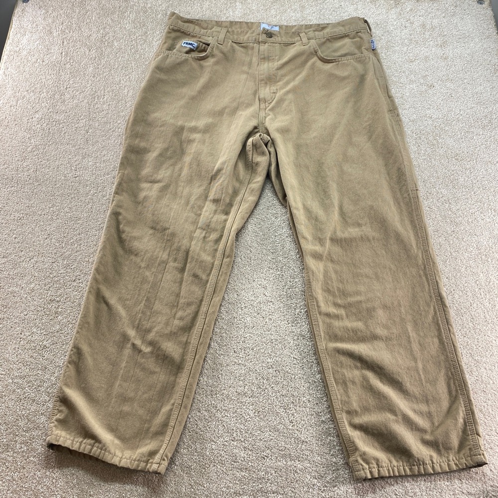 Tyndale FRMC Flame Resistant Work Pants Mens 40x30 Khaki Tan Arc Rated CAT 2 USA